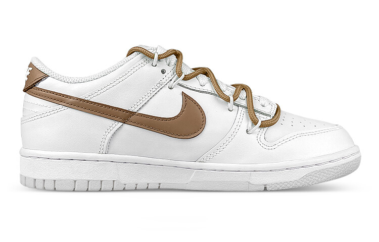 

Кроссовки Nike Dunk Skateboard Shoes Men Low-Top White Brown