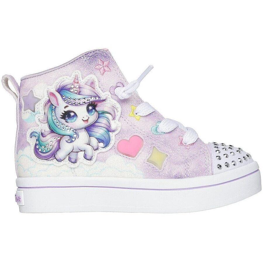 Кроссовки Skechers S Lights-twi-lites 2.0-unico, фиолетовые, детские — фото 3
