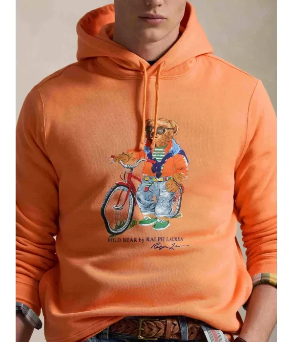 Толстовка regular fit Polo Ralph Lauren, оранжевый — фото 4