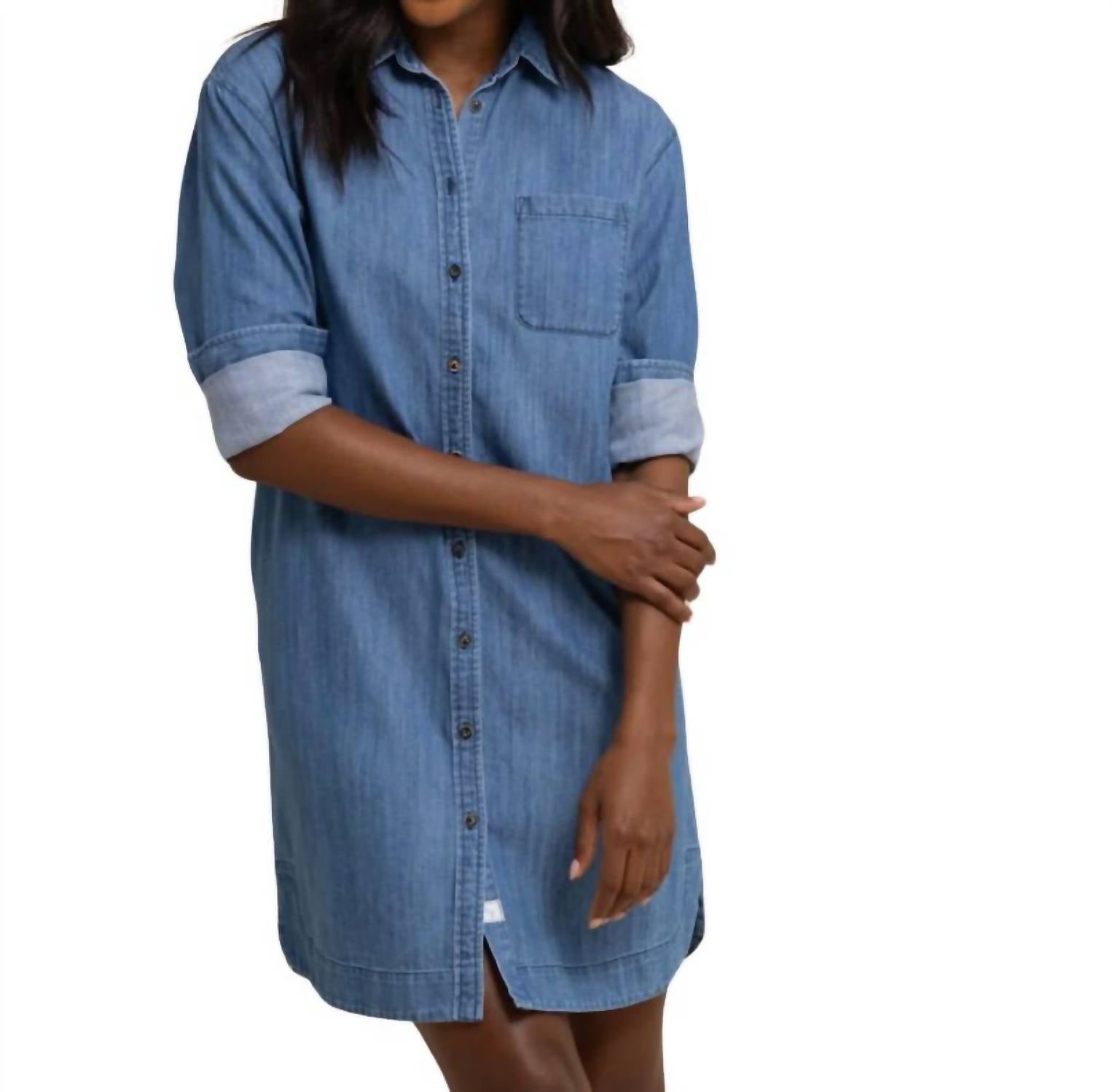 

Платье из денима Cam в синем цвете SOUTHERN TIDE