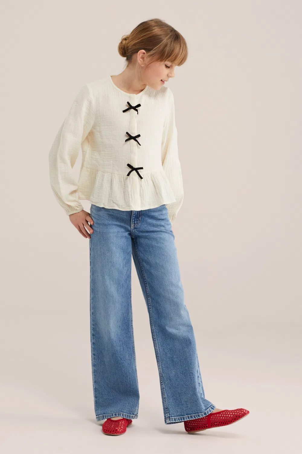 Блузка We Fashion, Cream — фото 4