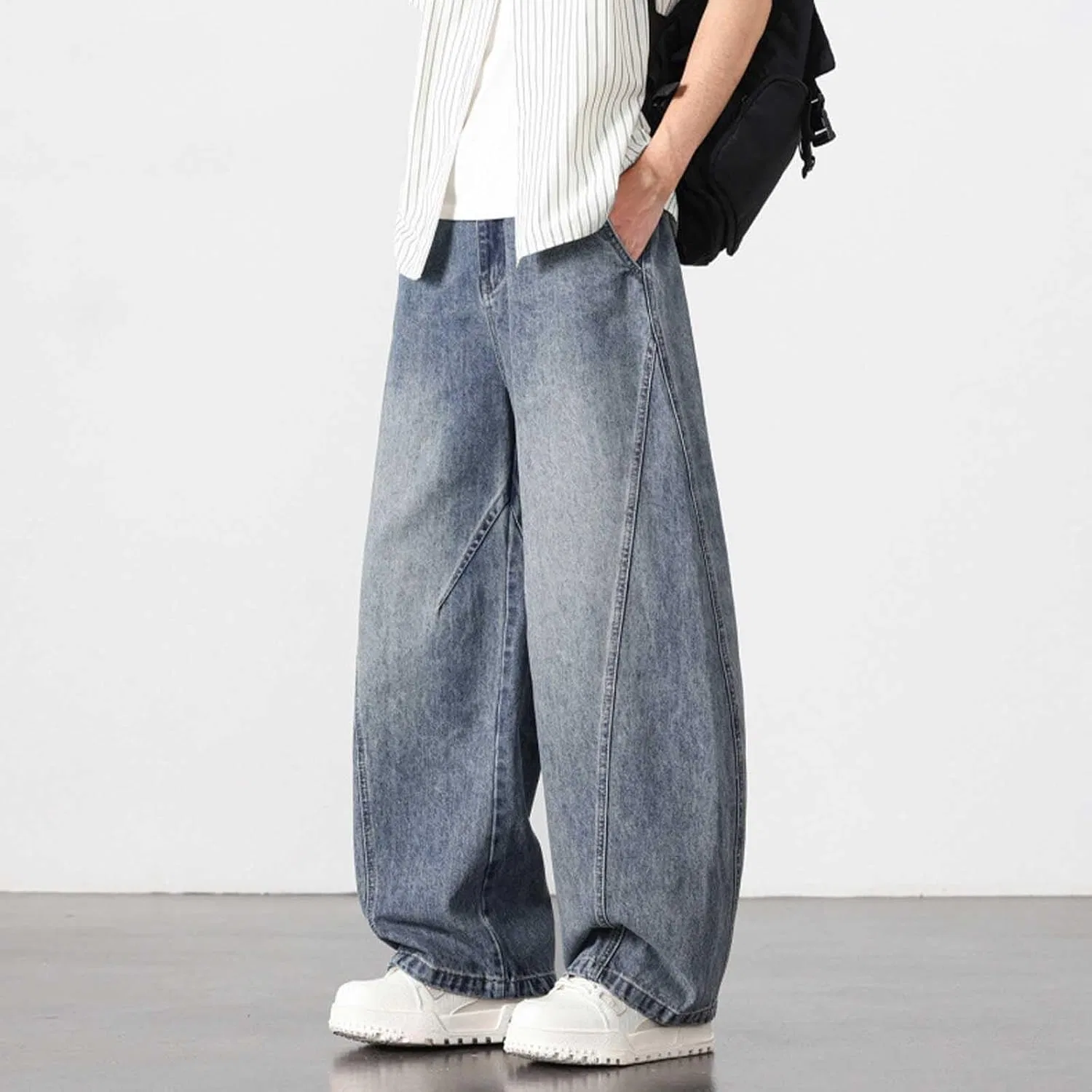 Джинсы свободные Men’s Baggy, синие — фото 2