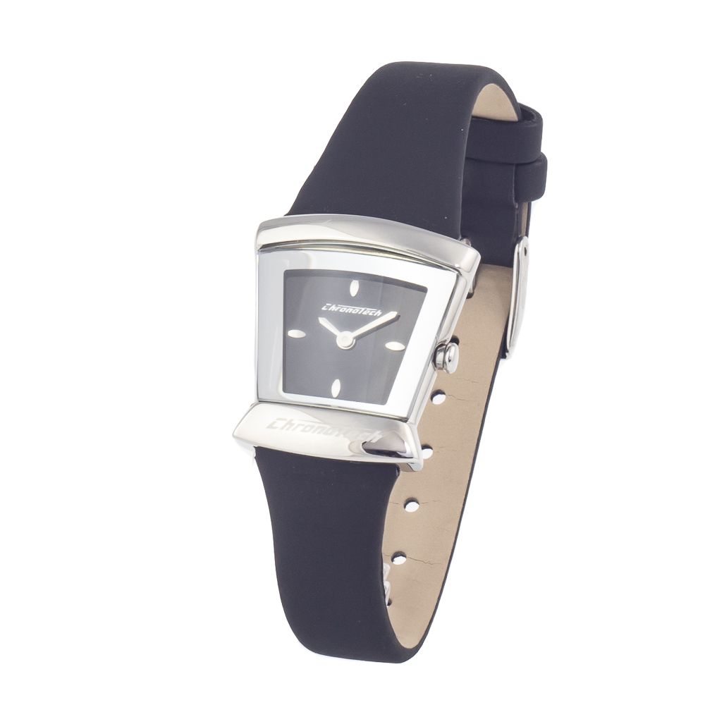 

Женские часы Chronotech Leather, черный