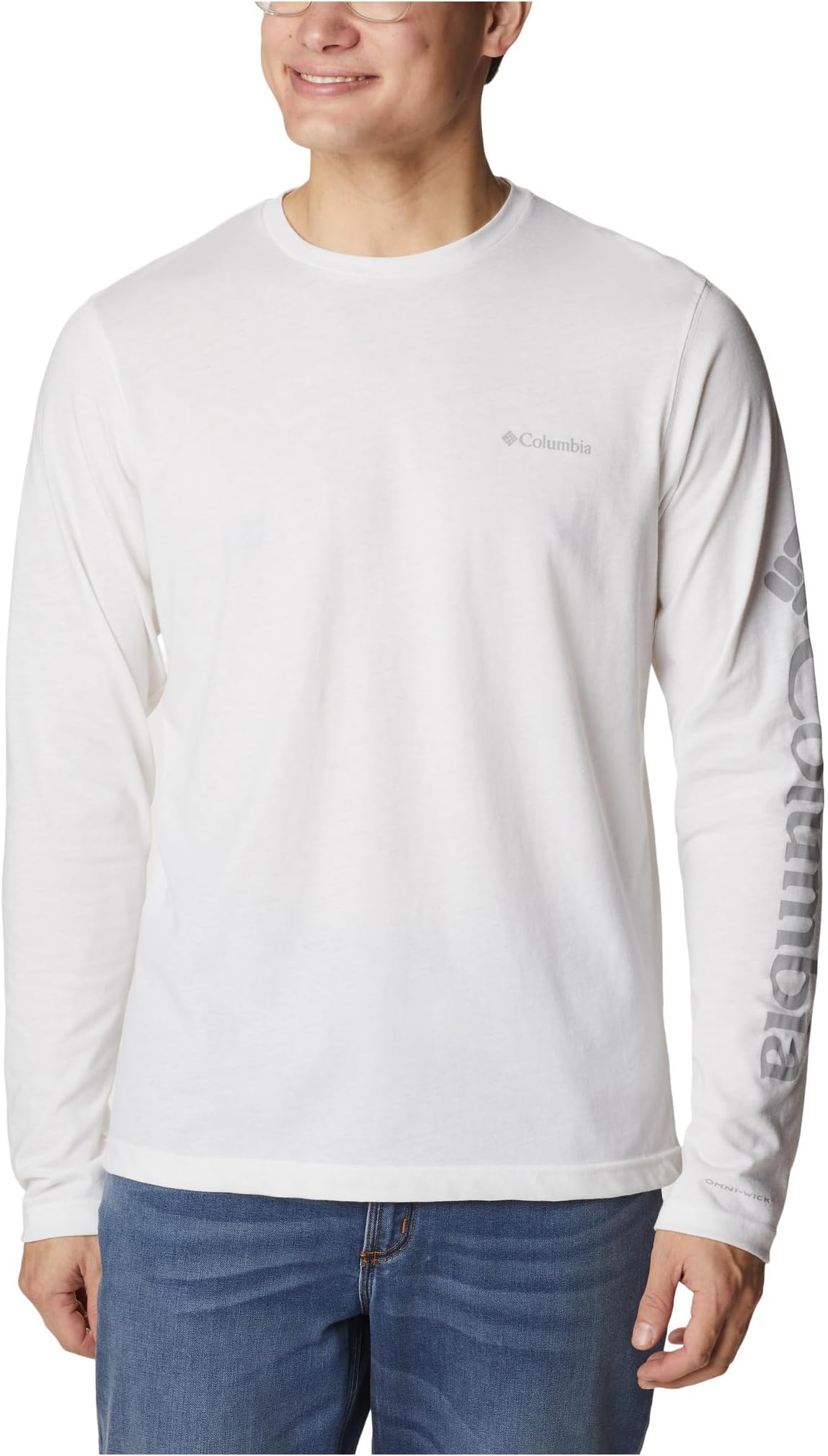 

Футболка Columbia Thistletown Hills Long Sleeve Logo Tee, белый