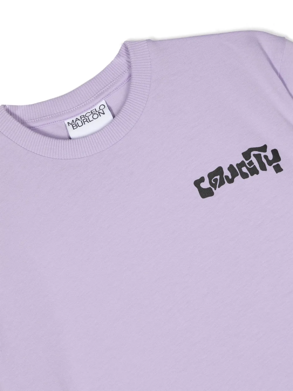 Футболка с графичным принтом Marcelo Burlon County Of Milan Kids, фиолетовый — фото 3