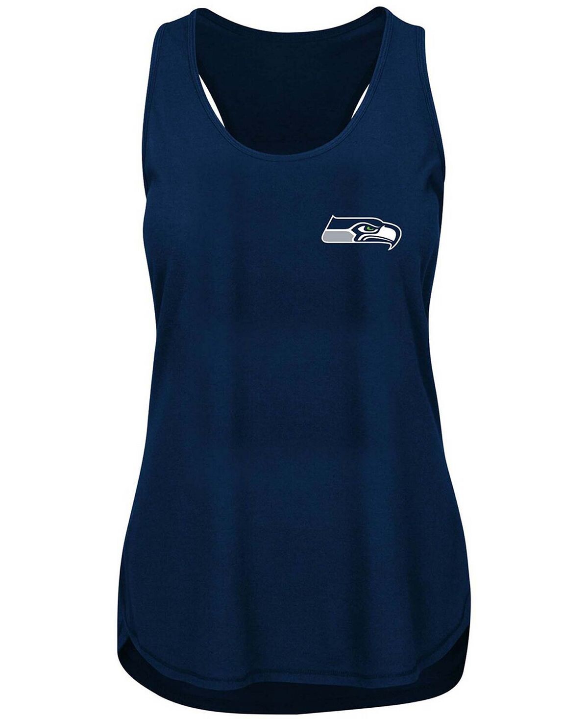 

Женская темно-синяя майка больших размеров для студентов Seattle Seahawks Racerback Fanatics, темно-синий