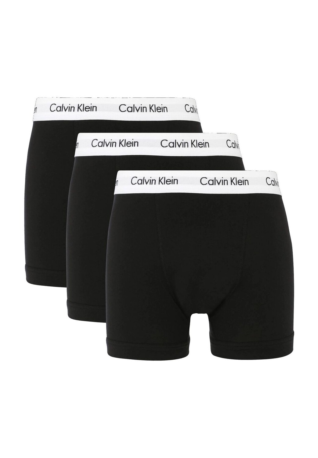 

Трусы эластичные из хлопка, короткие, 3 шт., мужские Calvin Klein, черный