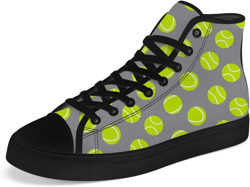 

Кеды на высокой подошве chebing с рисунком теннисного мяча, высокие кроссовки на шнуровке, повседневная обувь, подарок для мужчин и женщин, серый