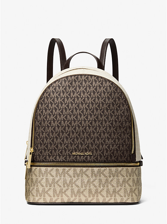 

Средний рюкзак Rhea с металлическим фирменным логотипом Michael Kors, коричневый