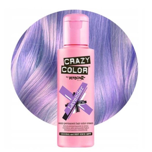 

Крем-краска для волос CRAZY COLOR № 54 - Лаванда - 100 мл