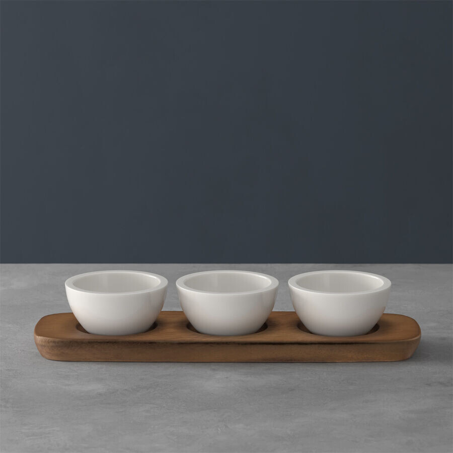 

Набор мисок Artesano Original с подносом, 4 предмета Villeroy & Boch, белый
