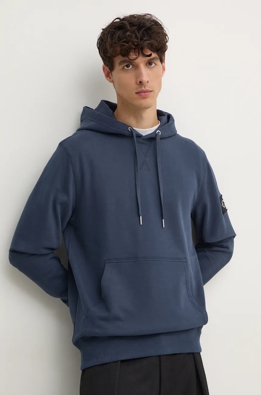 

Хлопковая толстовка Calvin Klein Jeans, синий