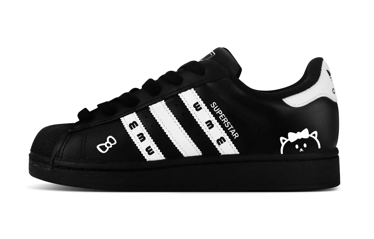 Adidas Originals Superstar 2 Pouting Bear низкие кроссовки для скейтбординга черно-белые для подростков
