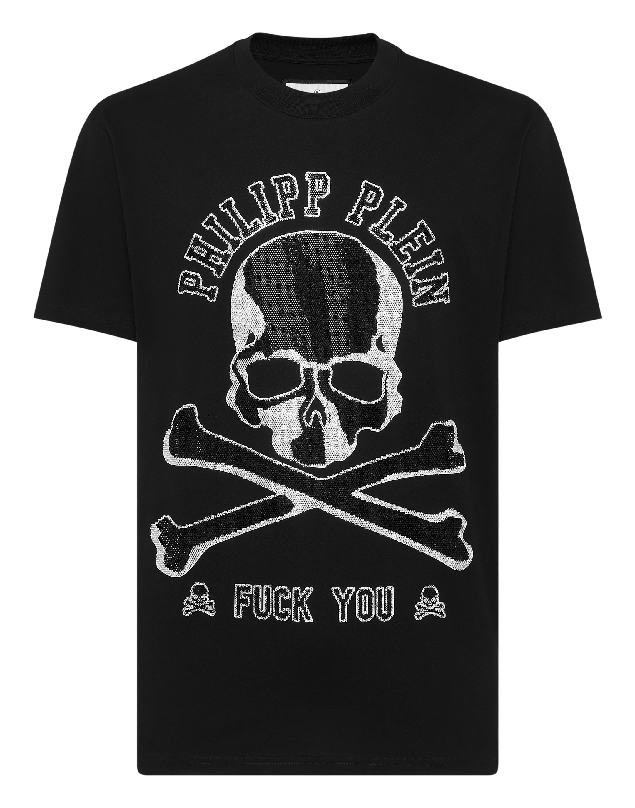 

Футболка с круглым вырезом SS Skull&Bones PHILIPP PLEIN, черный