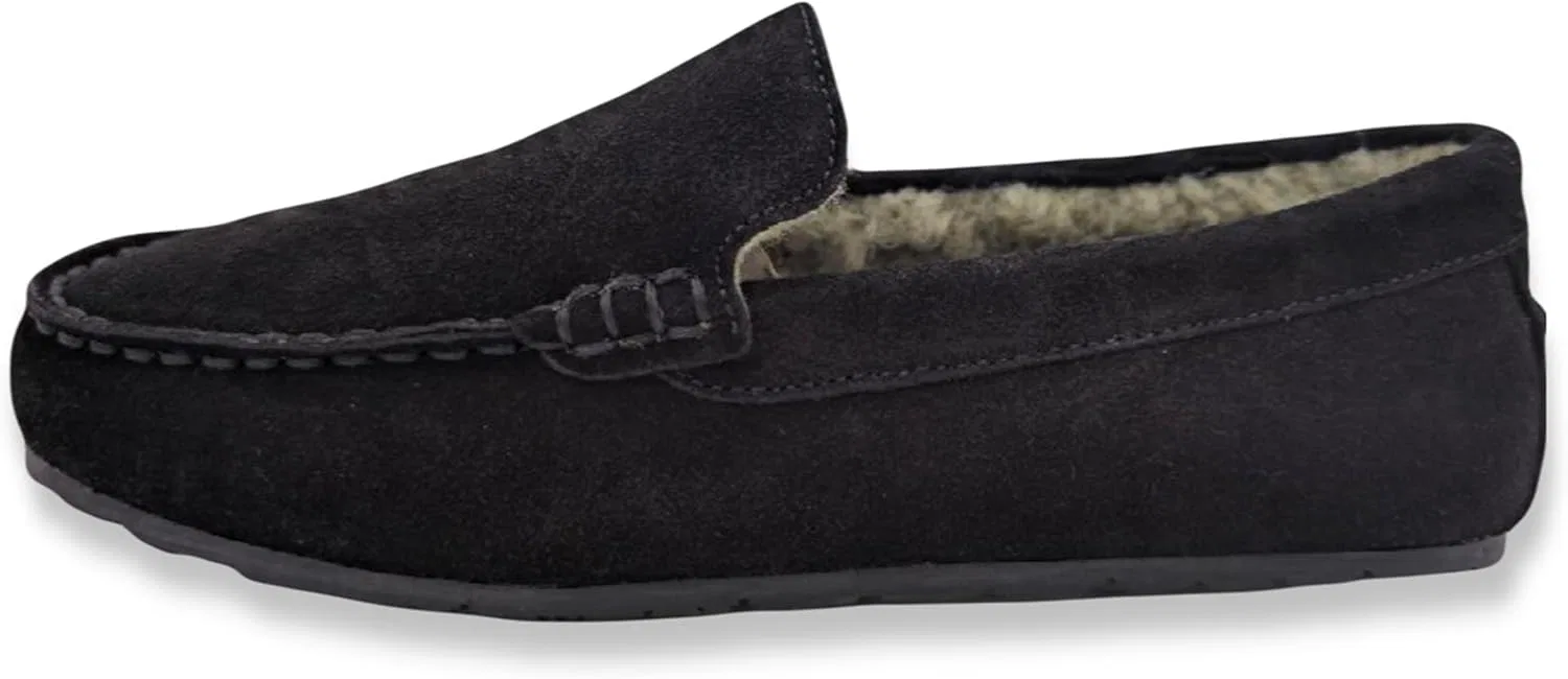 Тапочки с мехом, Clarks, черно-бежевый — фото 2