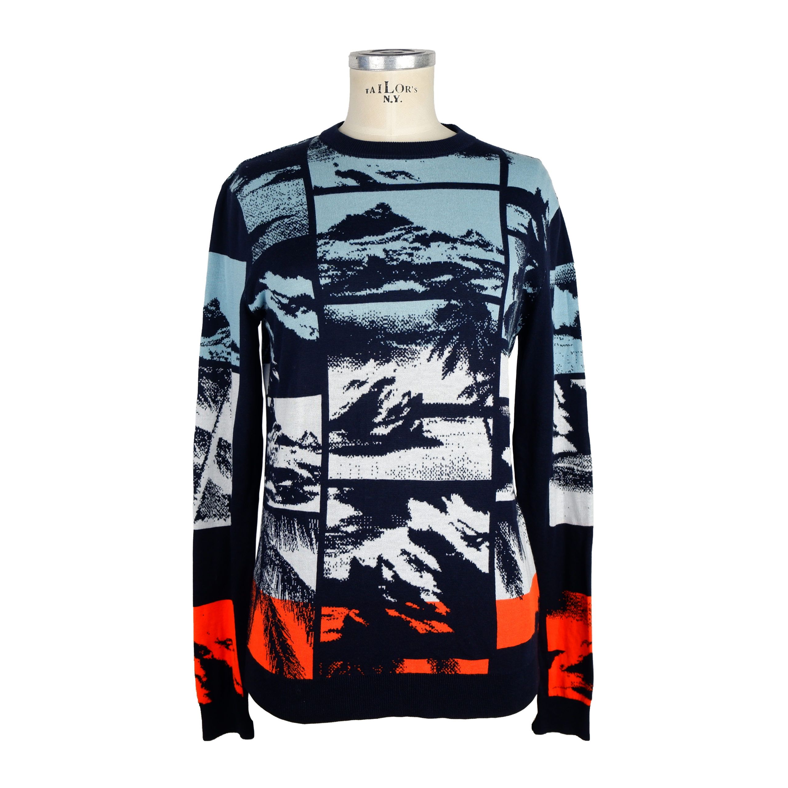 

Разноцветный хлопковый женский свитер Kenzo