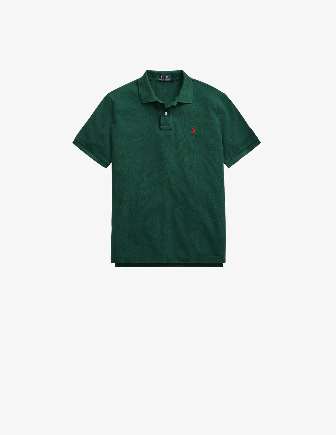 Рубашка-поло узкого кроя с короткими рукавами Ralph Lauren, зеленый — фото 4