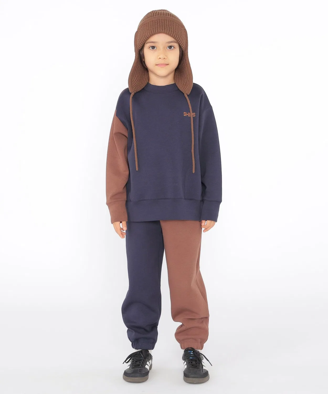 Спортивные штаны двухцветные SHIPS KIDS для детей 100-130 см серые — фото 3