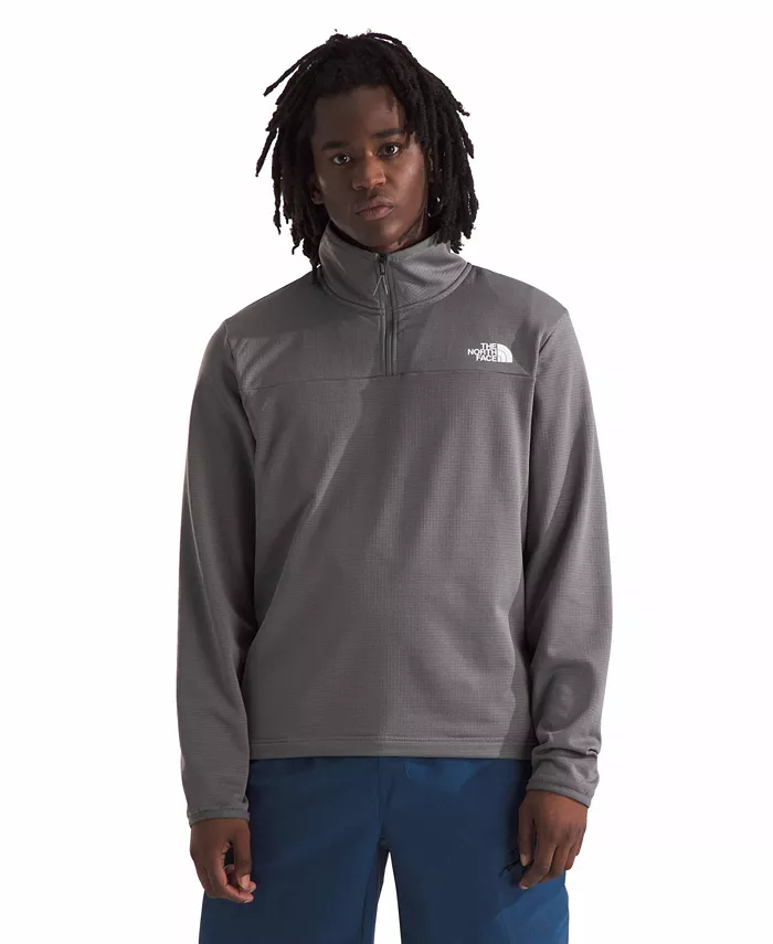 

Мужская флисовая толстовка на молнии Cedar Trail Grid The North Face, серый