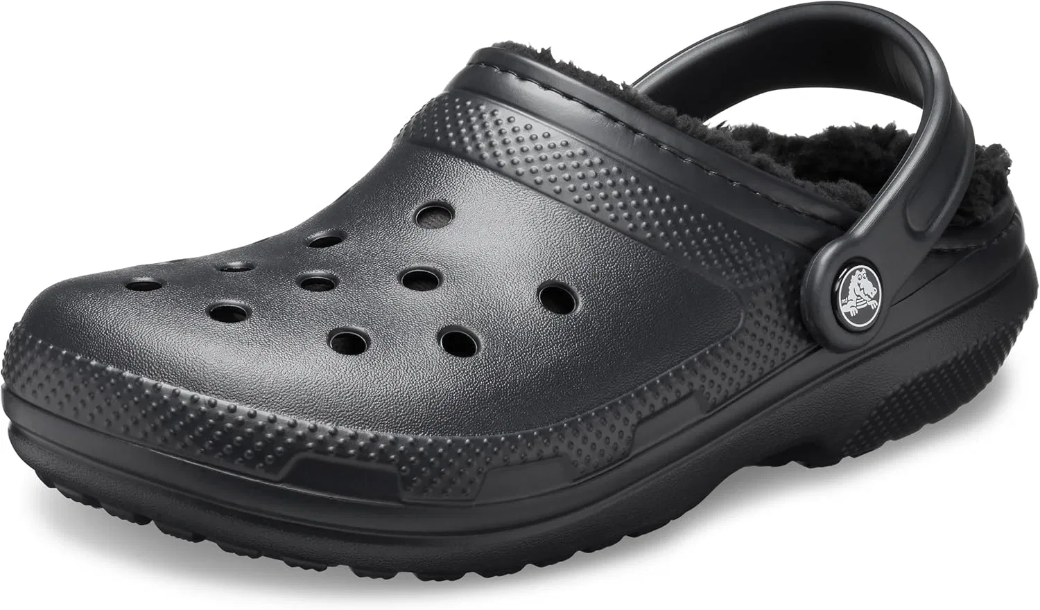 Классические сабо Crocs унисекс на подкладке, Black Sheer Joy