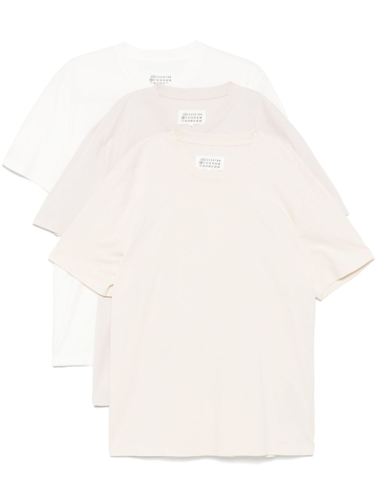 

Maison Margiela комплект из трех футболок, белый