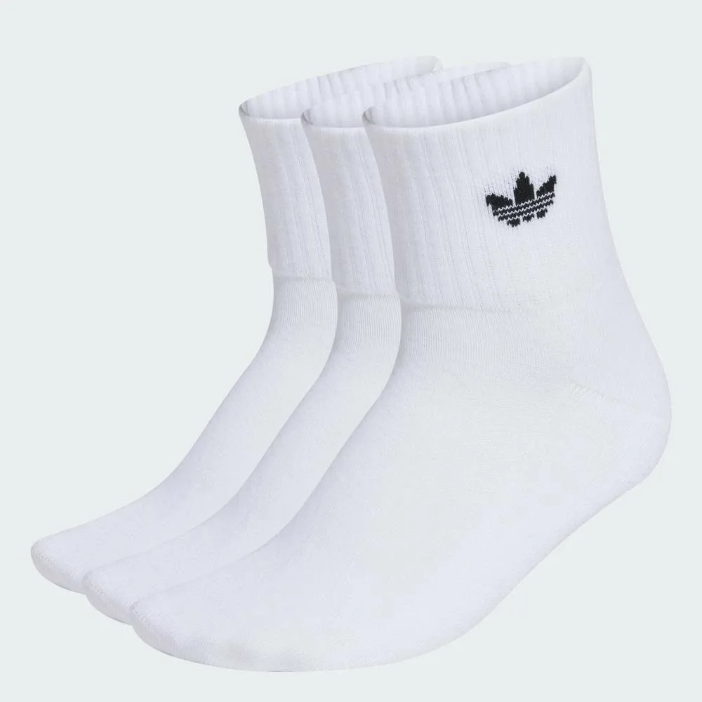 Носки средней высоты, комплект из 3 пар Adidas, white