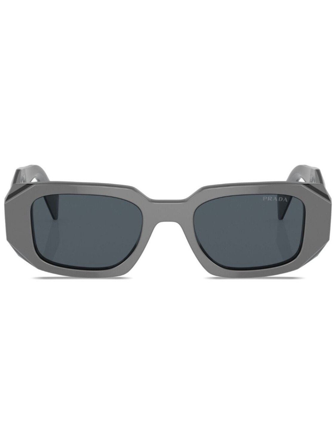 

Prada Eyewear солнцезащитные очки в прямоугольной оправе, серый