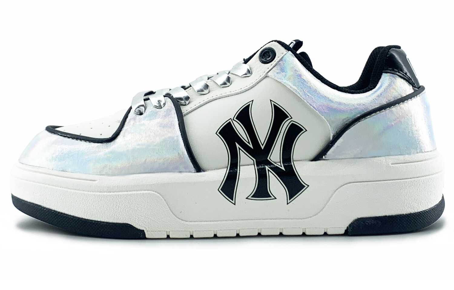 

Кроссовки MLB Chunky Liner Skateboarding Shoes Unisex Low-top Silver White, белый