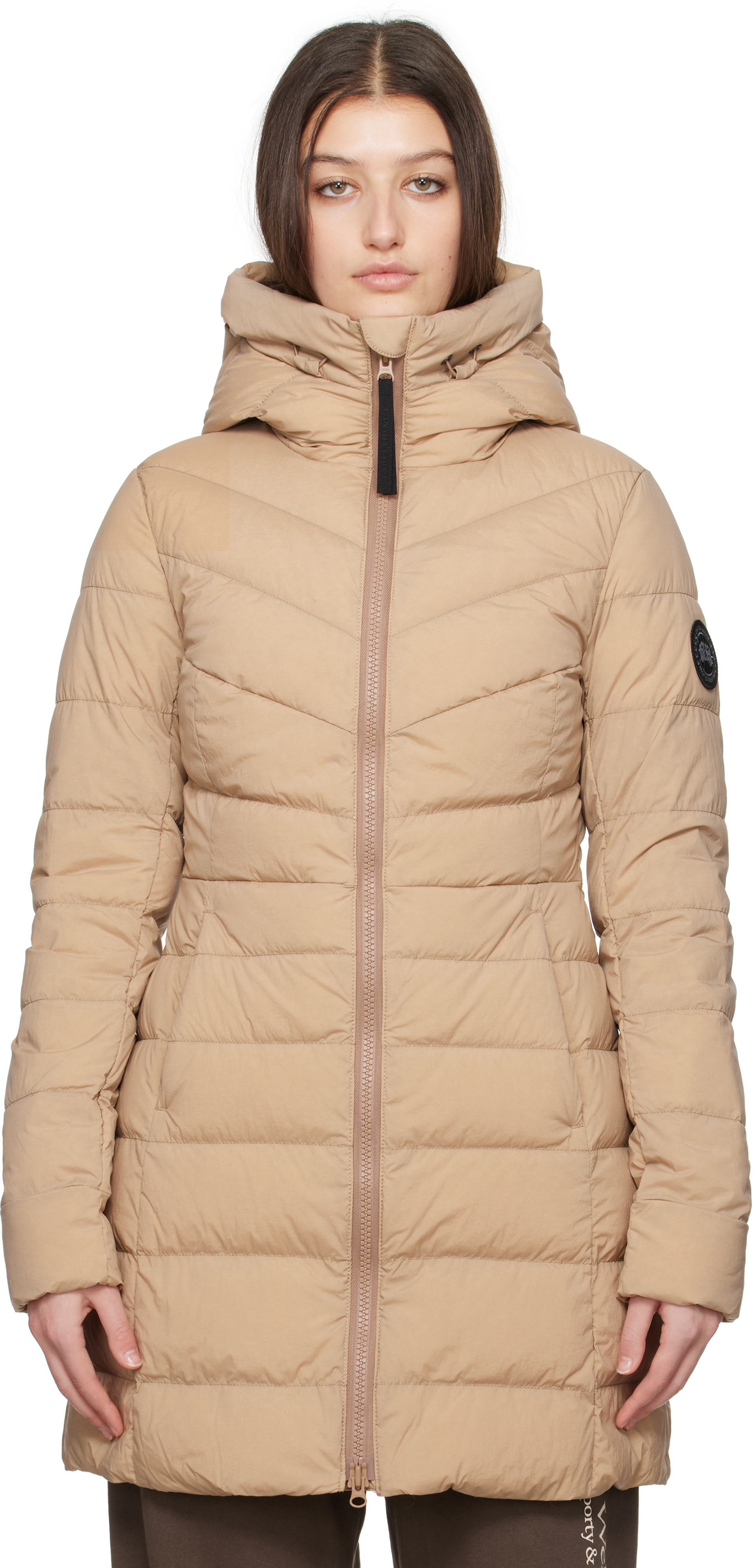 

Пальто-пуховик «Black Label» цвета загара Canada Goose, Черный, Пальто-пуховик «Black Label» цвета загара Canada Goose