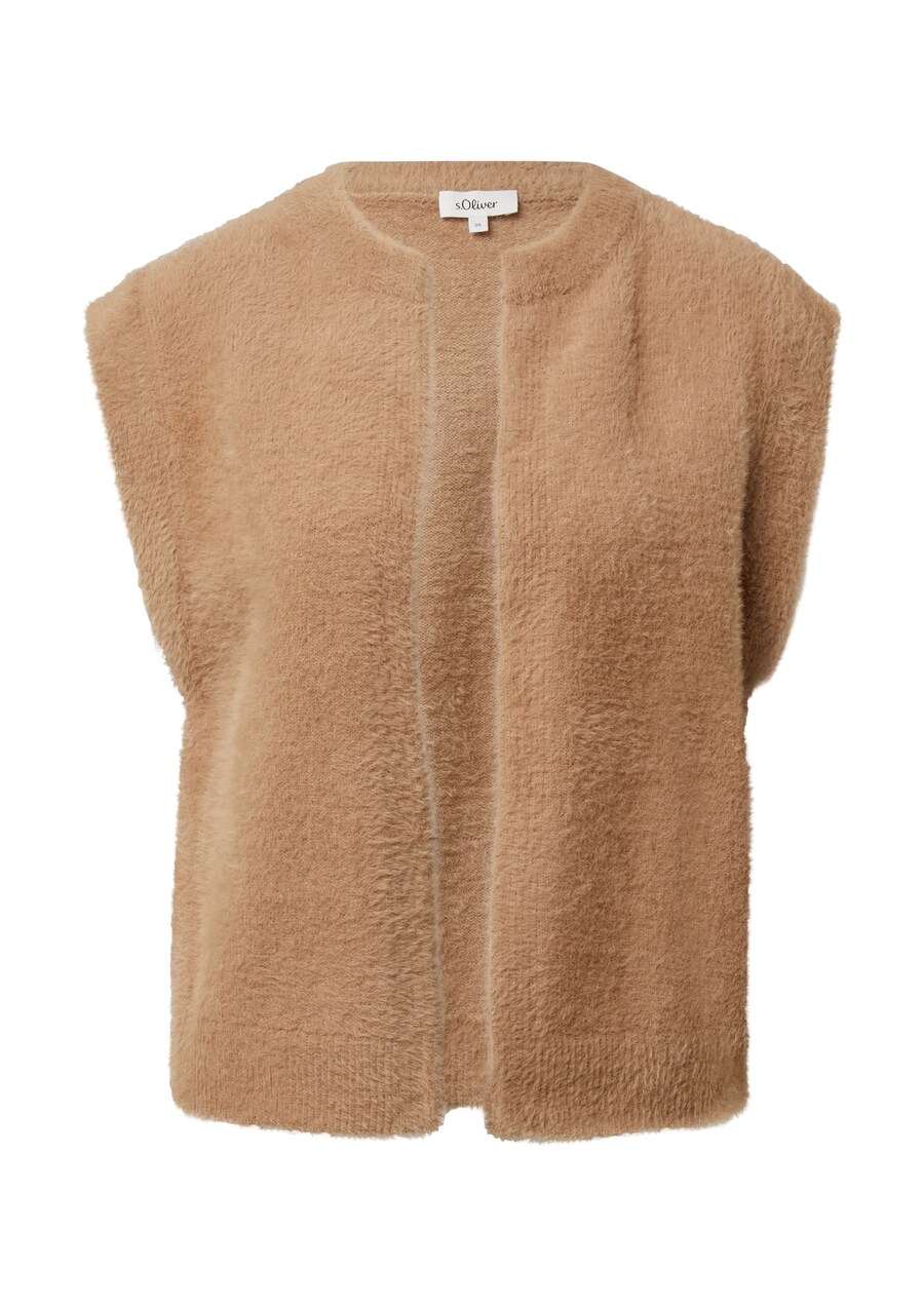 

Вязаный жилет s.Oliver, светло-коричневый