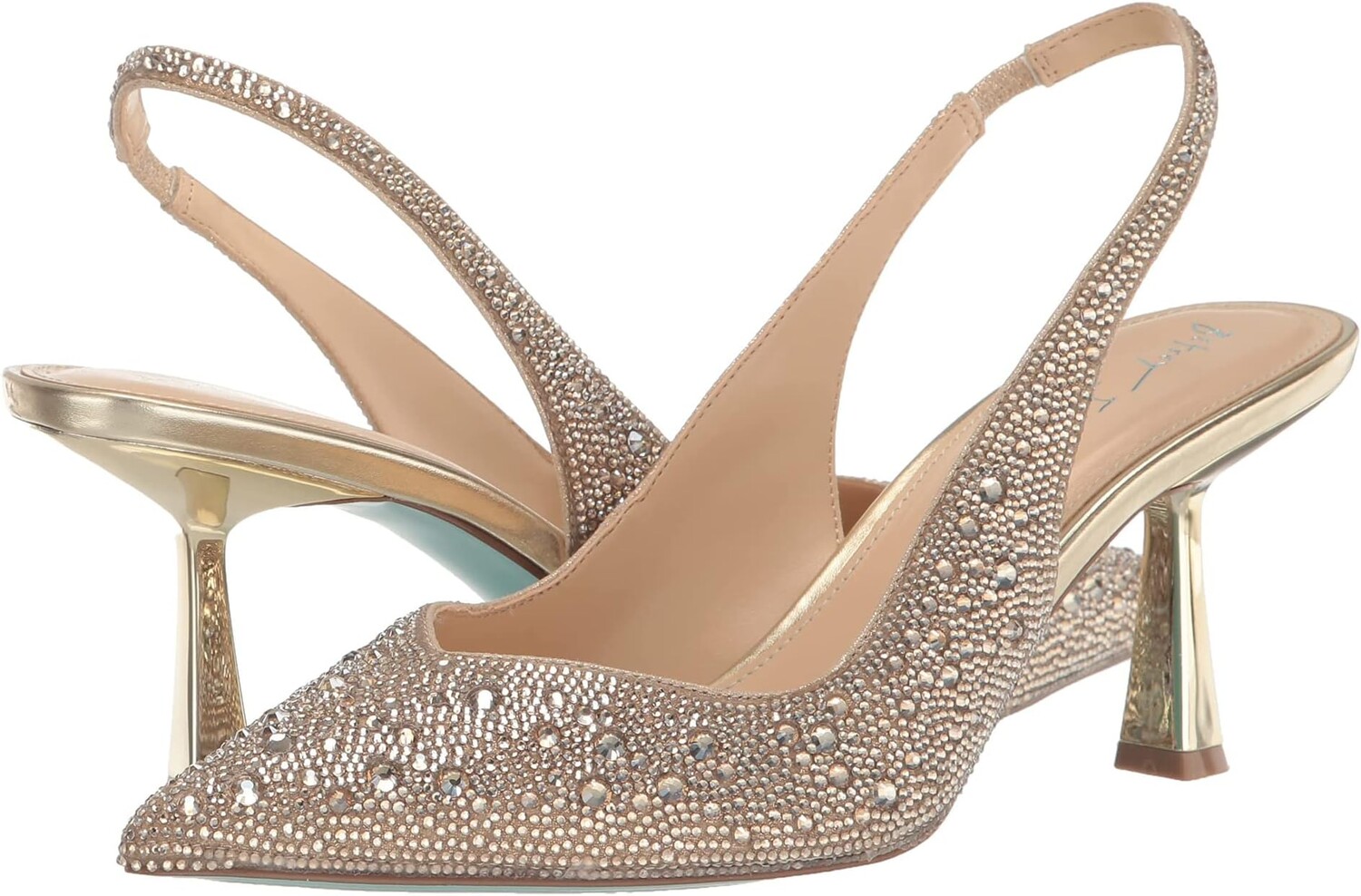 

Туфли Clark Blue by Betsey Johnson, цвет Light Gold