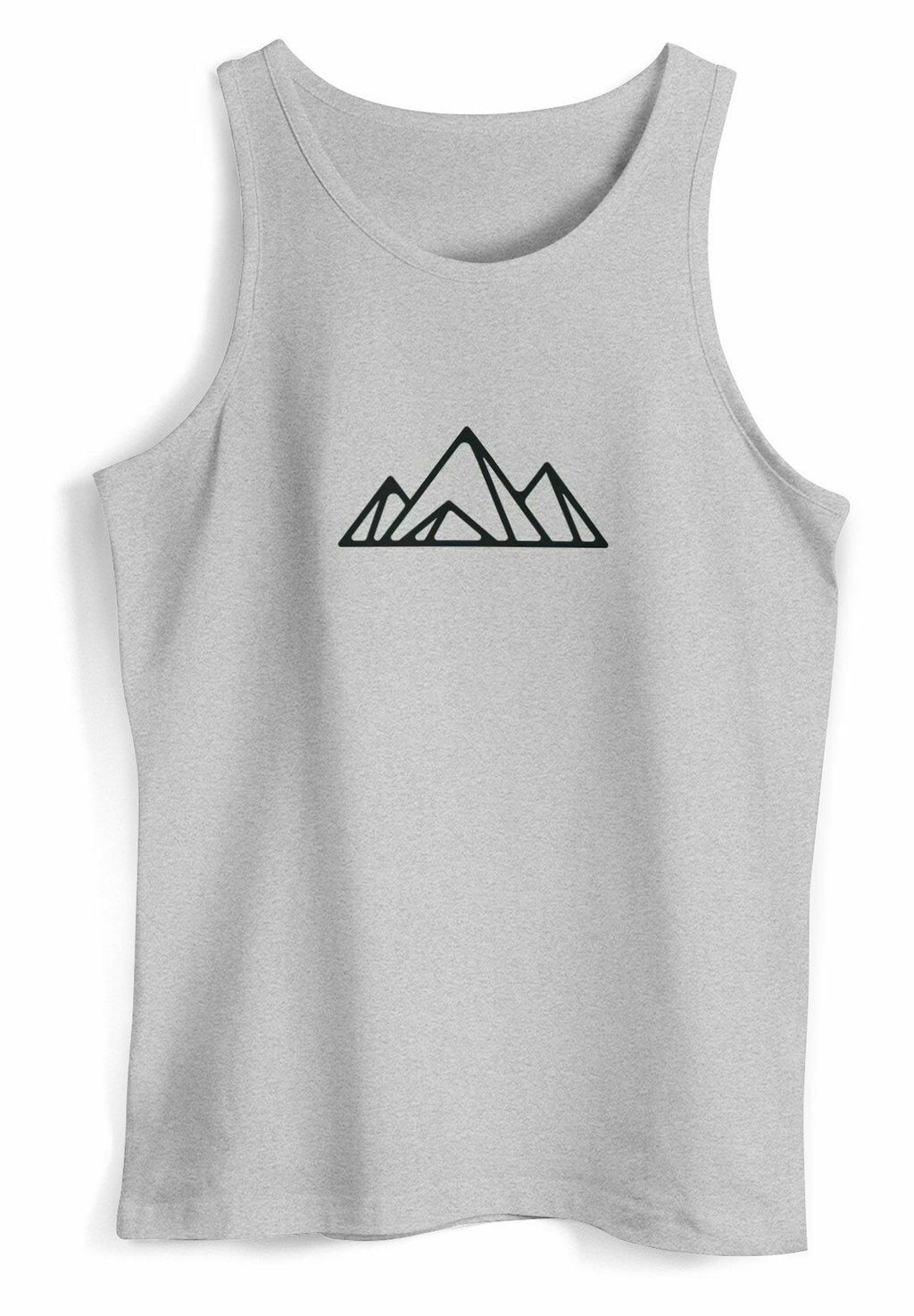 

Топ TANK- BERGE WANDERN POLYGON DESIGN PRINT OUTDOOR MUSKE Neverless, серый