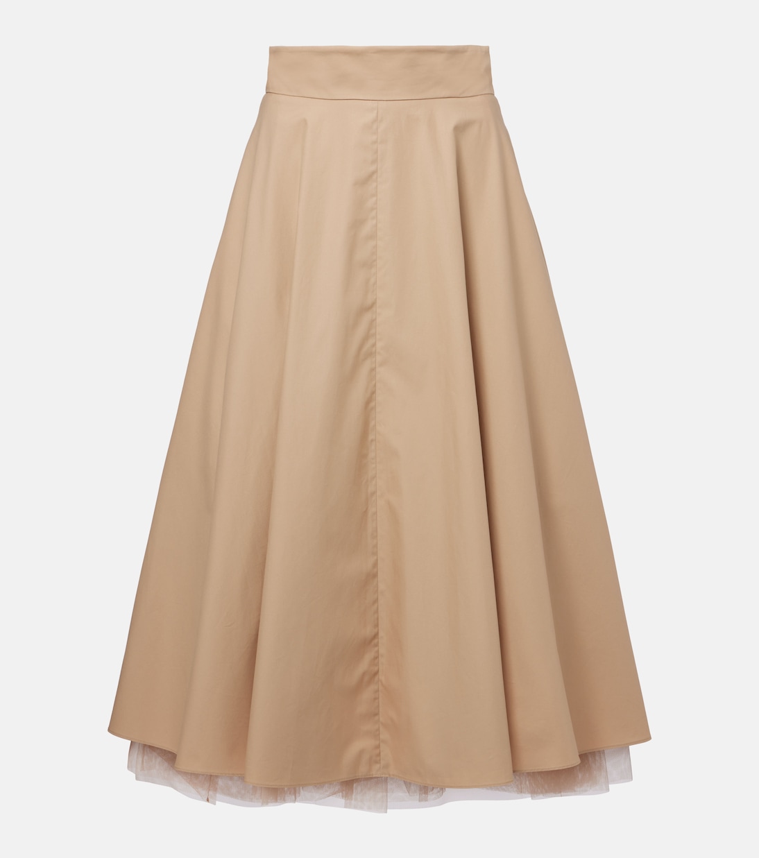 

Юбка миди из хлопка и тюля Light Touch Dorothee Schumacher, Trench