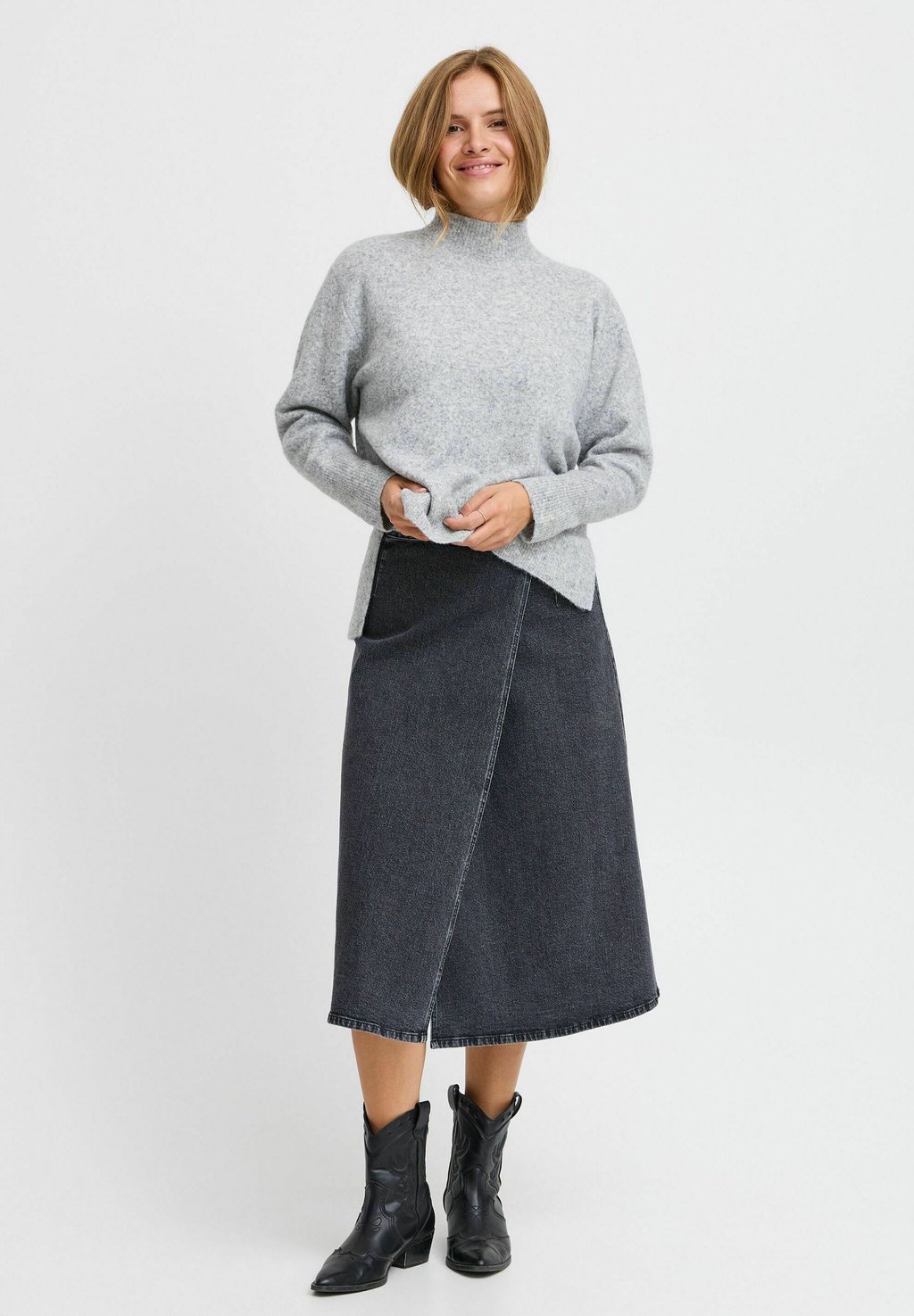 

Джемпер TURTLENECK PULZ, серый