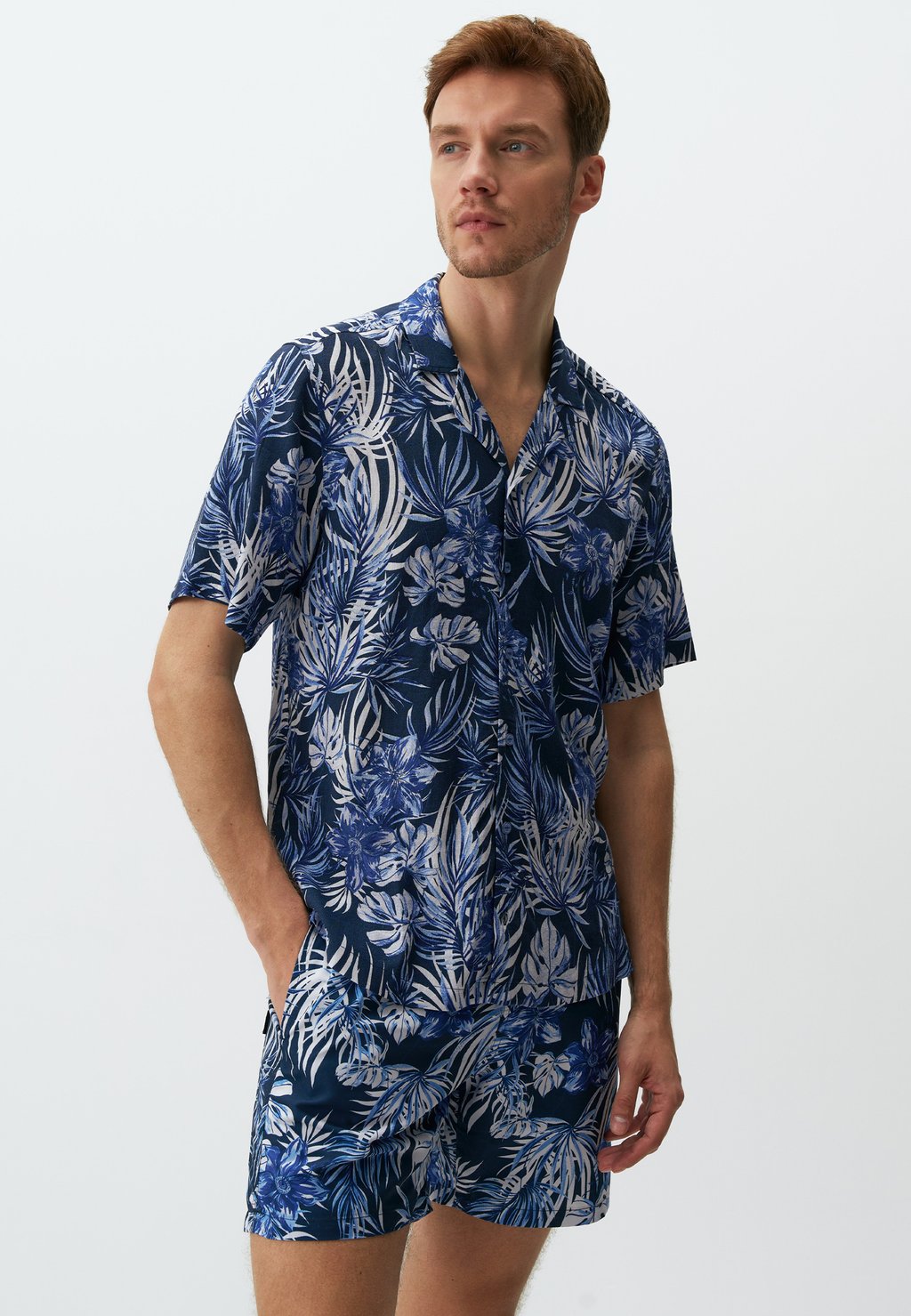 

Рубашка SHORT SLEEVE PATTERNED Jimmy Key, синий
