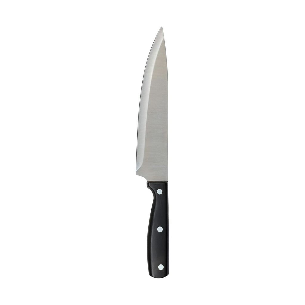 

Нож кухонный черный из нержавеющей стали ABS (20 см) BigBuy