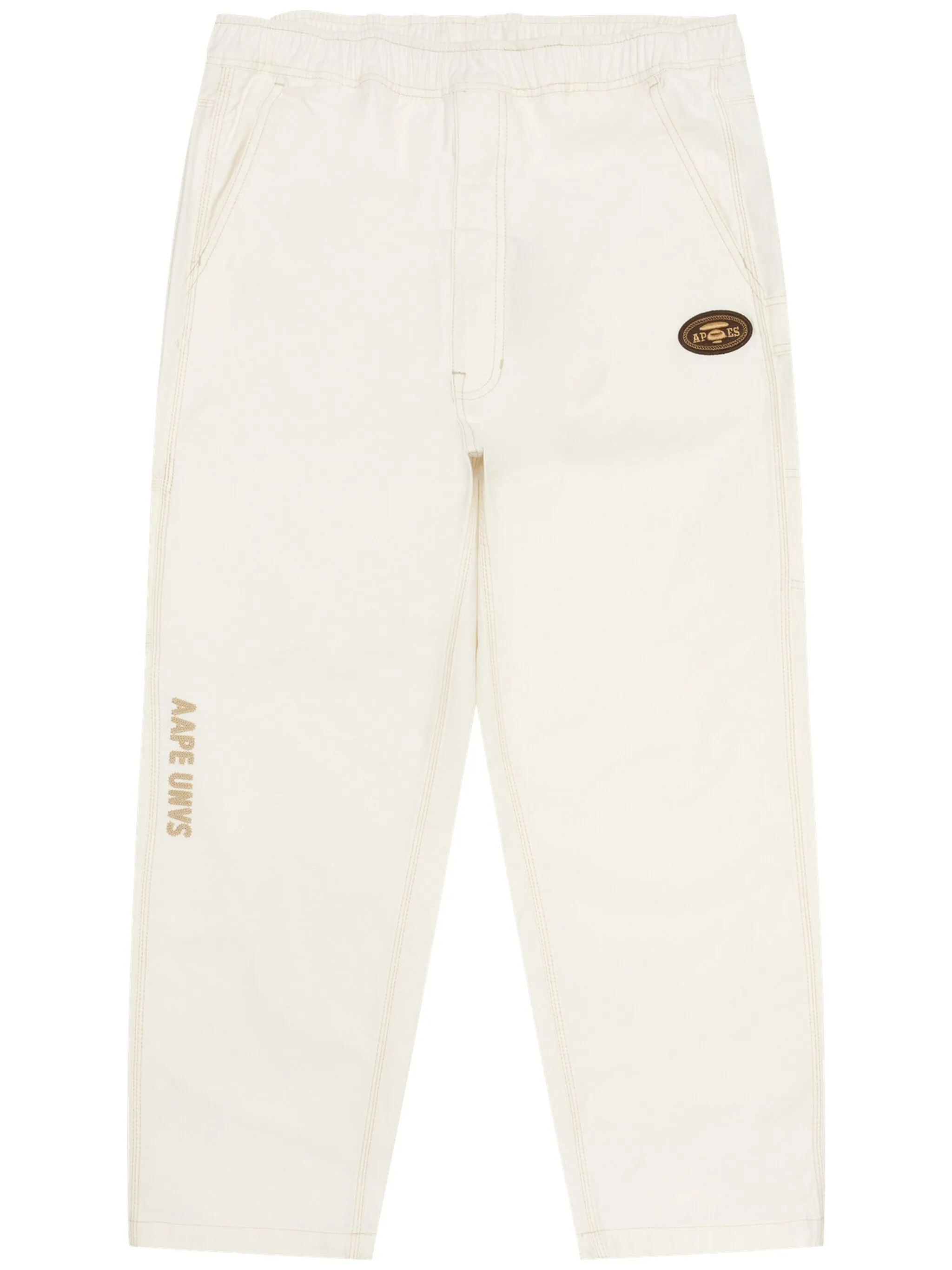 

Брюки с нашивкой-логотипом Aape By A Bathing Ape, бежевый