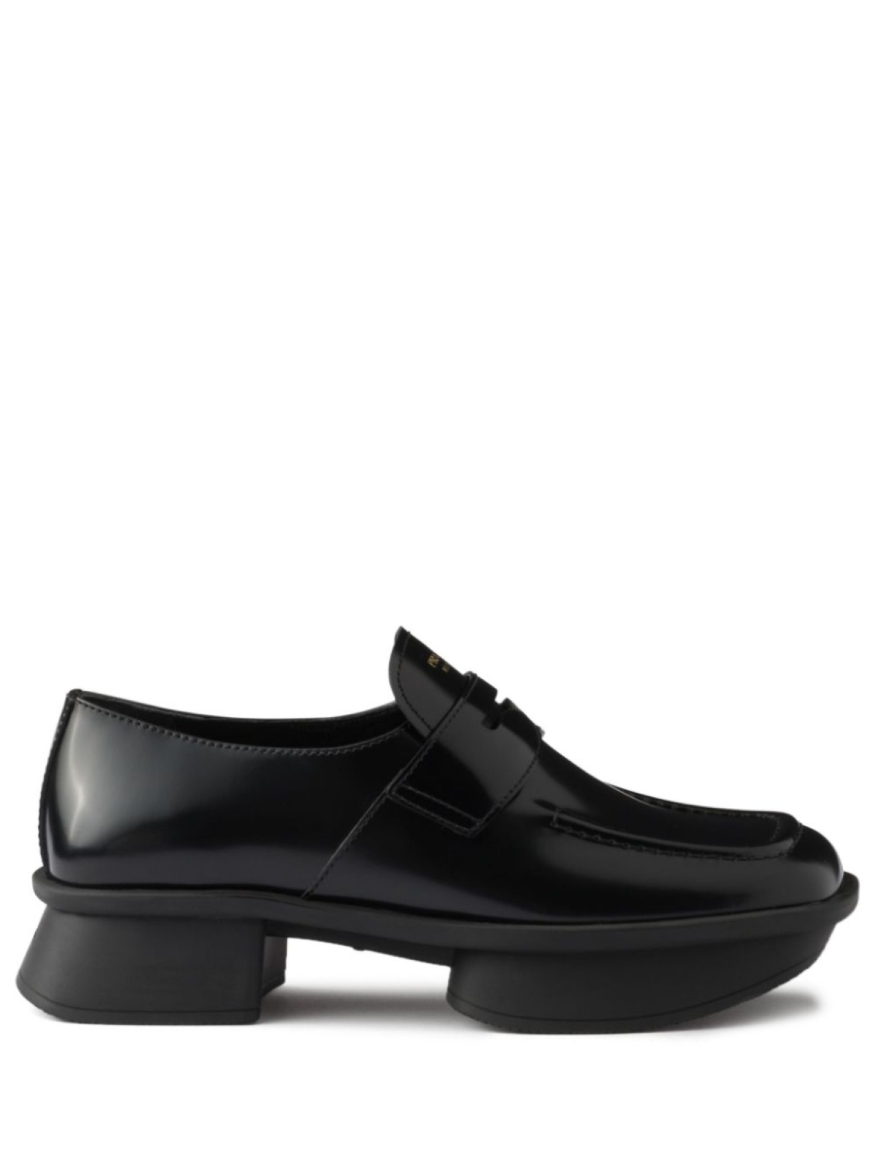 Prada кожаные лоферы, черный