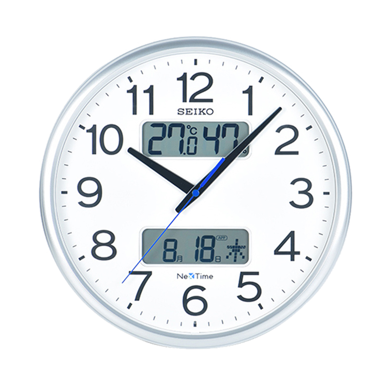 

SEIKO Часы Sweeping Seconds Movement Plastic Wall Clock Unisex White