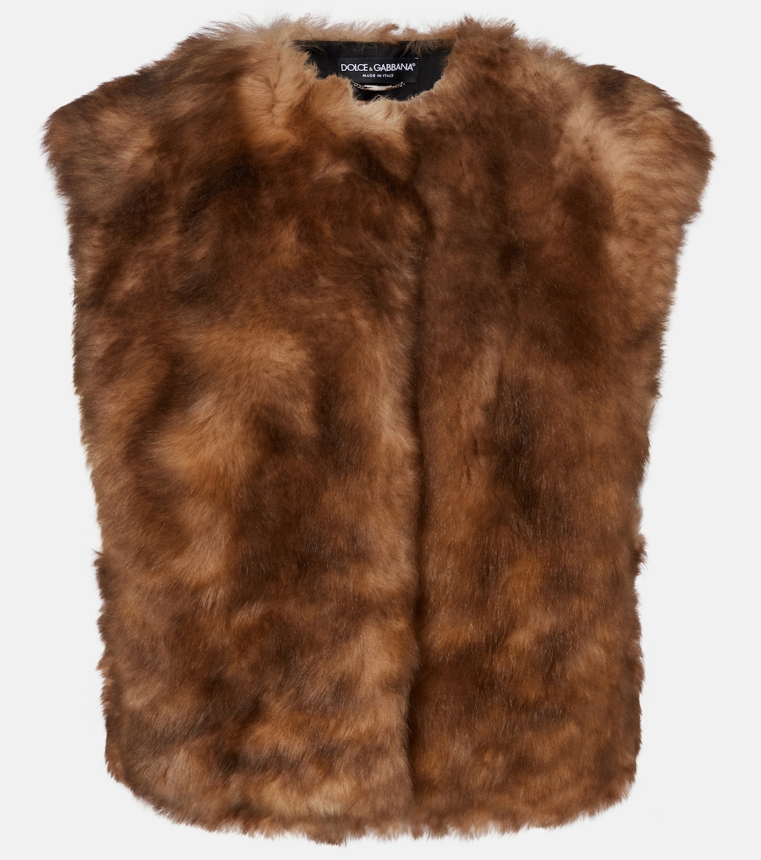 

Укороченный жилет из овчины Dolce&Gabbana, Combined Colour