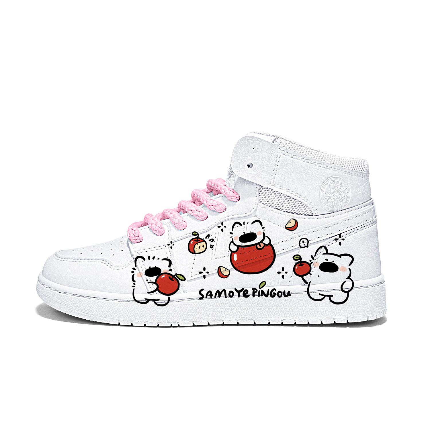 

Термостойкие нескользящие амортизирующие износостойкие высокие скейтборд кроссовки Unisex WARRIOR, x23391d( белый )