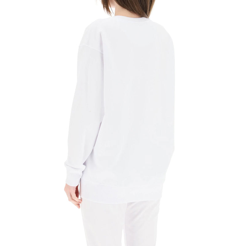 Худи (WMNS) FENDI Alphabet Logo Round Neck Long Sleeves Hoodie White — фото 3