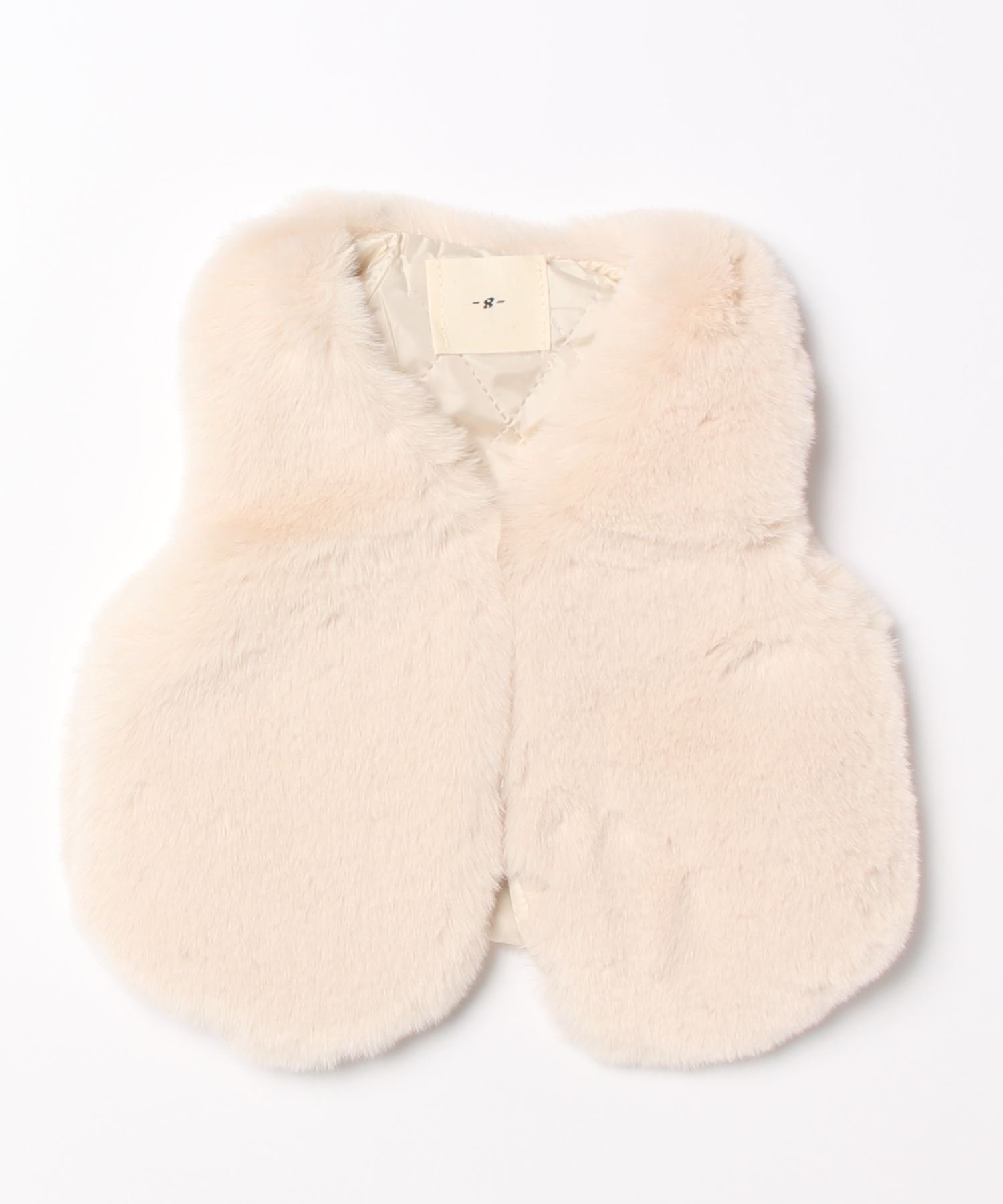 Корейская детская одежда, милый жилет из искусственного меха Aimoha Kids, off white