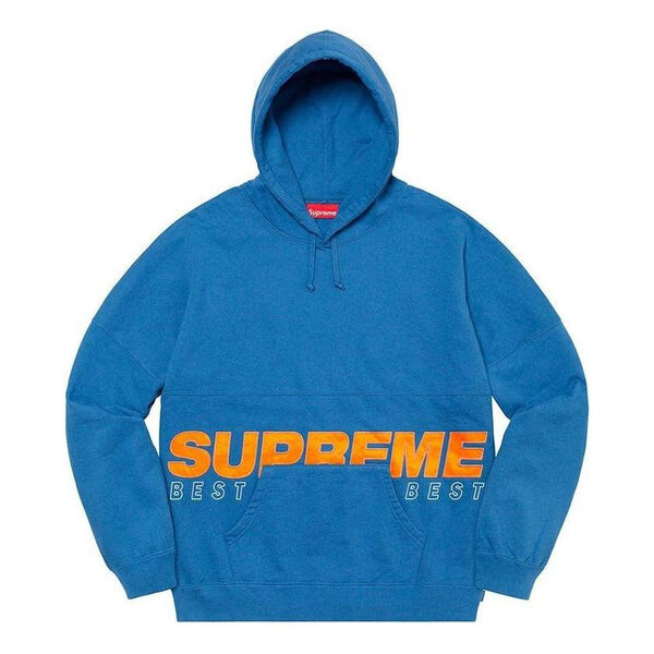 

Толстовка best of the best hoodie 'blue orange' Supreme, синий