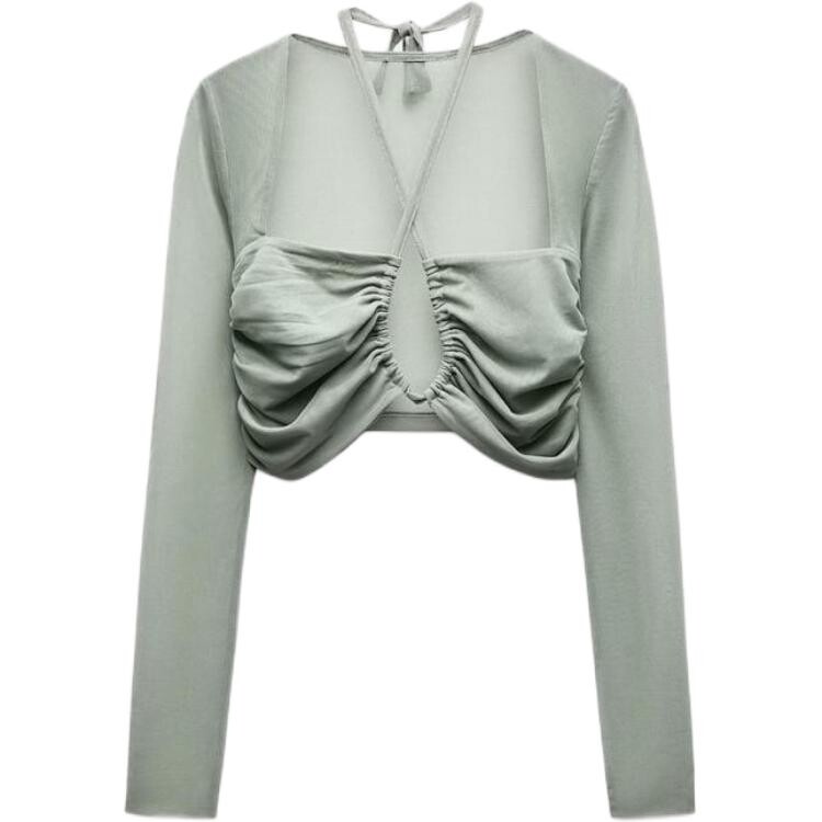 

Укороченный топ женский Lake Green Zara