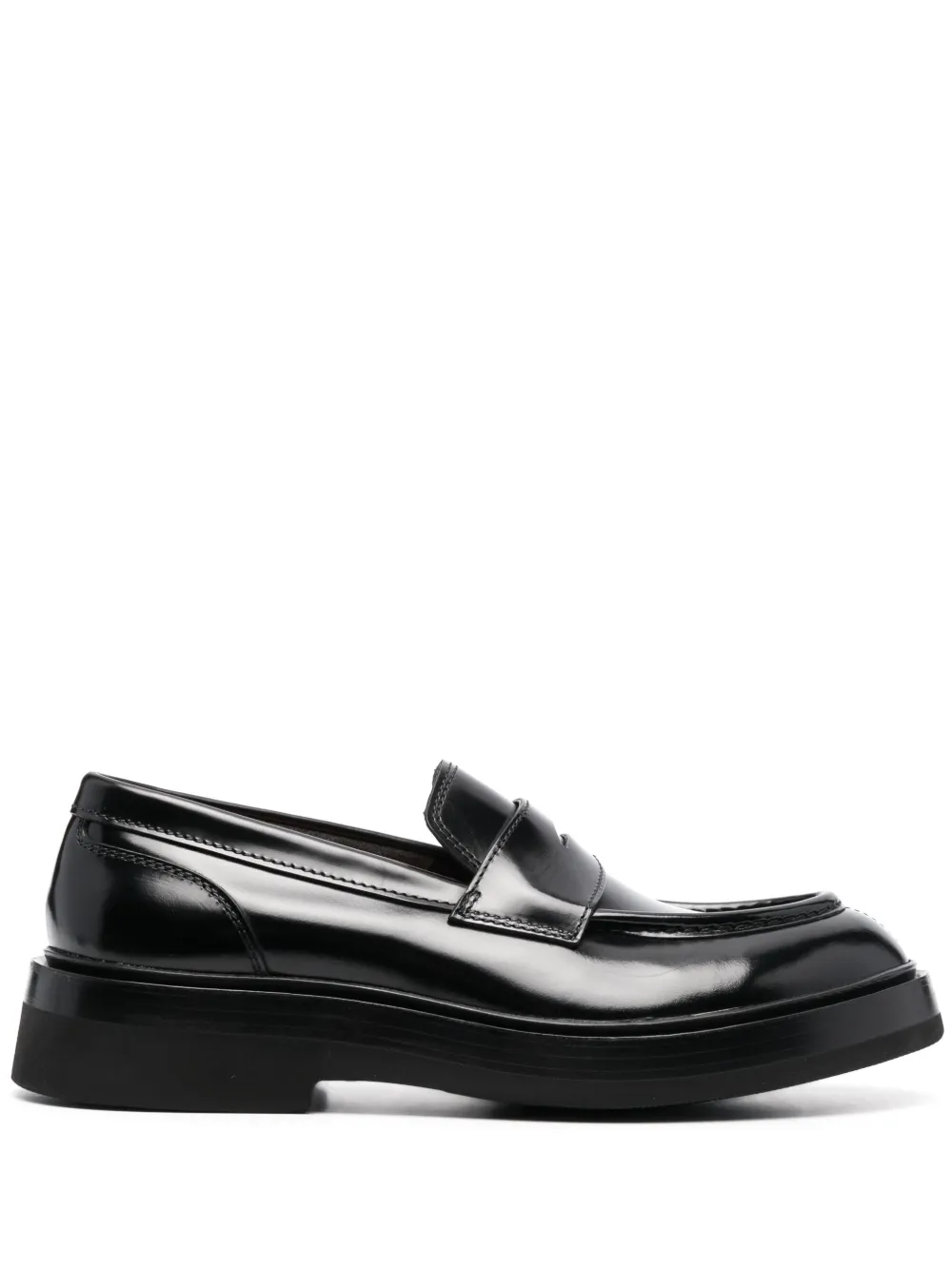 

Лакированные лоферы Santoni, черный