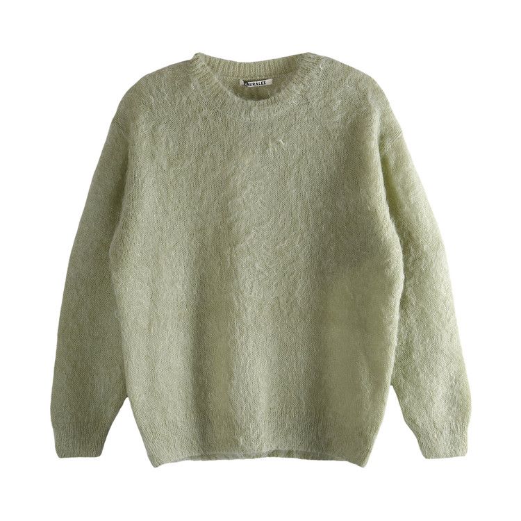 

Топ Auralee Brushed Super Kid Mohair Knitwear 'Light Khaki'