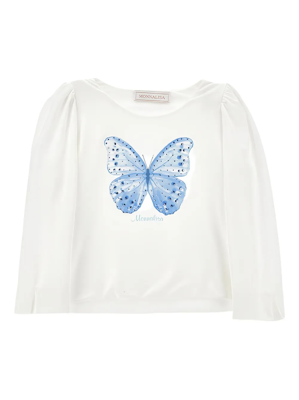 

Футболка с объемными рукавами Monnalisa, белый