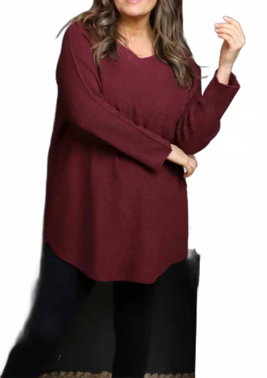 

Вязаный свитер цвета «вино» Keren Hart, Wine