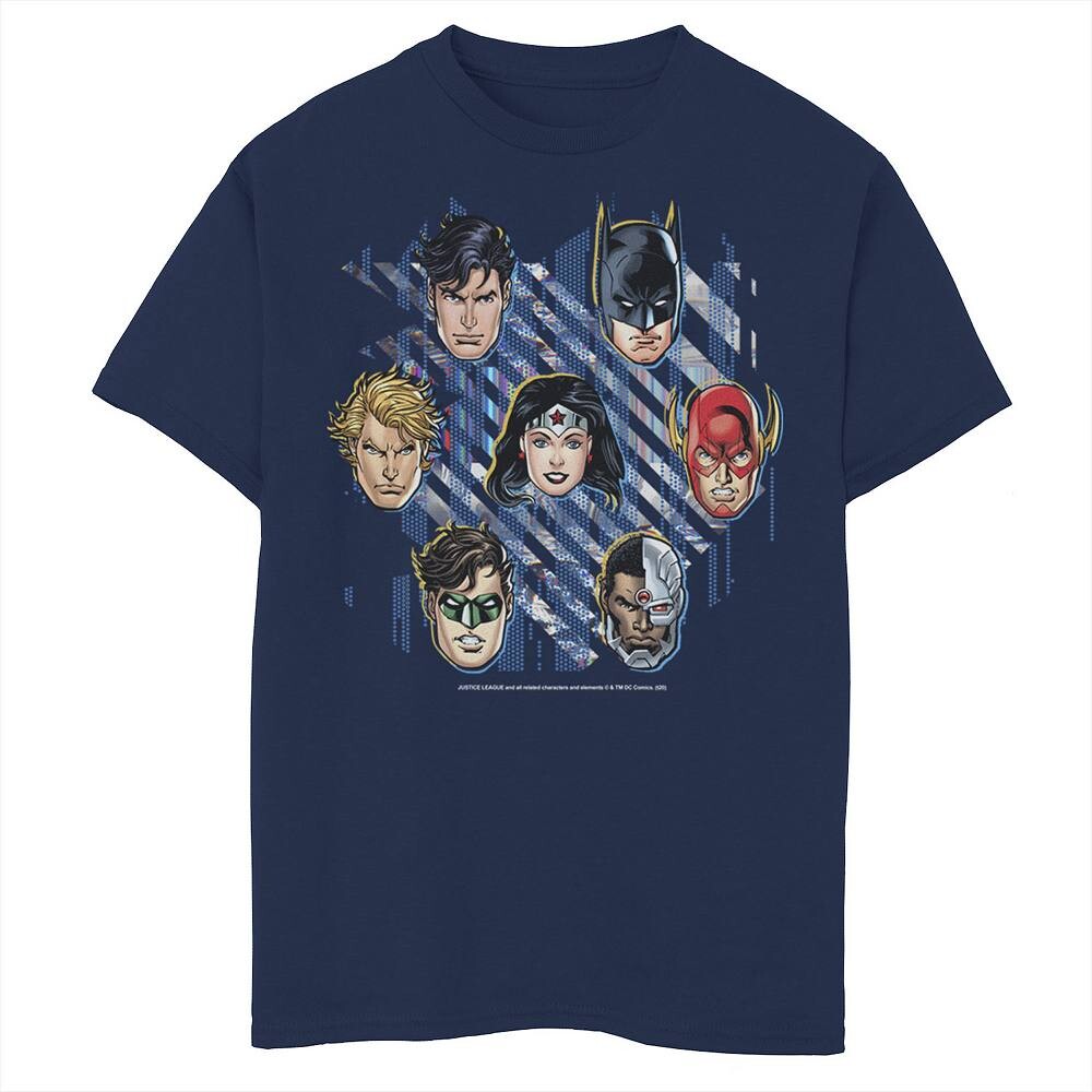 

Футболка с групповым изображением «Лига справедливости DC Comics» для мальчиков 8–20 лет Licensed Character, темно-синий